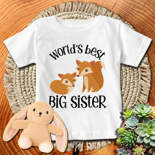 Camiseta Foxy Fox Melhor Irmã Mais Velha do Mundo