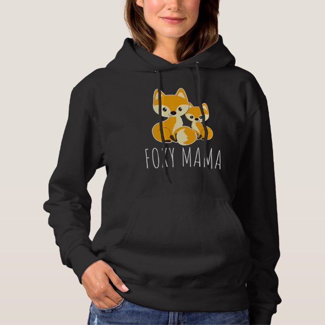 Camiseta Foxy Mama Mãe Cita Mãe Raposa Amor Raposa Mãe Mãe (Frente)