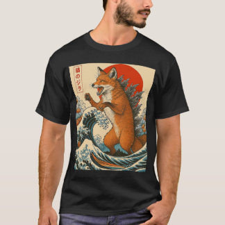 Camiseta Fozilla Fo Japanese Art Funny Gifts for Men Women 