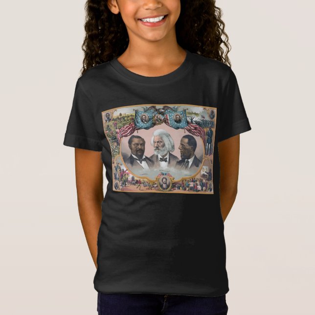 Camiseta Fr3d3 Bailey Douglass com Abolicionista Preto (Frente)