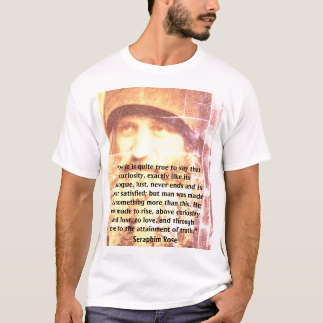 Camiseta Fr. Seraphim Rosa "Attainment of Truth" (Frente)