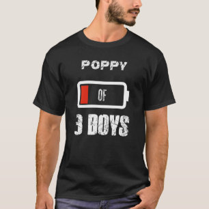 Camiseta Fraca De 3 Três Rapazes Com Dia de os pais De Bate