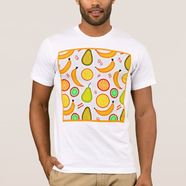 Camiseta Fração vibrante Padrão de caleidoscópio (Frente)