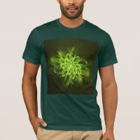 Fractal Flor Brilhante Espalha Verde