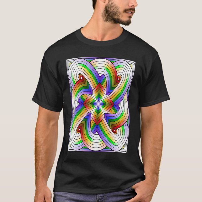 Camiseta Fractal Fractured Cataclysmic Color Highway Intert (Frente)