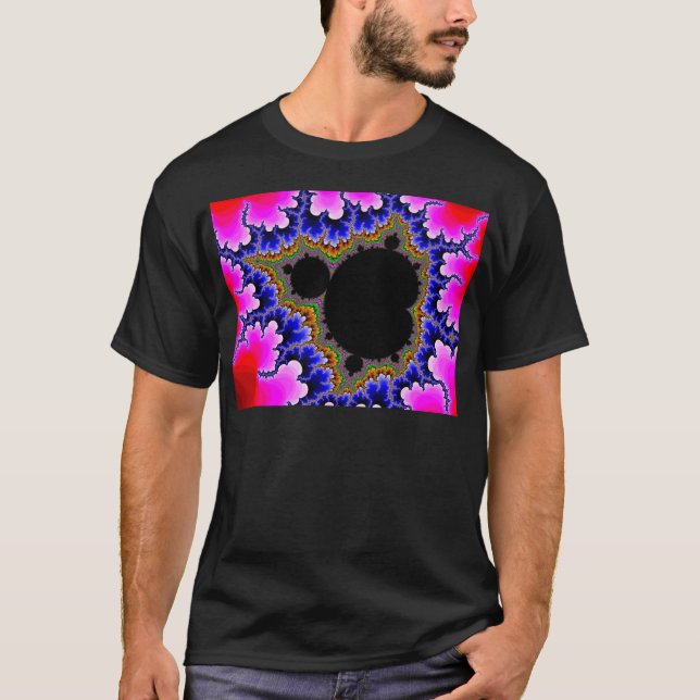 Camiseta Fractal macho de maçã mandelbrot set (Frente)