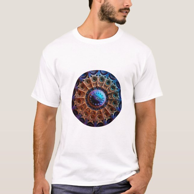 Camiseta Fractal Mandelbrot Muito Manipulado (Frente)