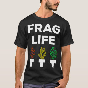 Camiseta Frag Life Engraçado Aquarista Edição Recife de Cor