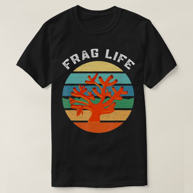 Camiseta Frag Life Vintage Aquarium Aquarista (Frente do Design)