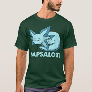 Camiseta Fragmentação de napsalotl dormindo fofo kawaii aal