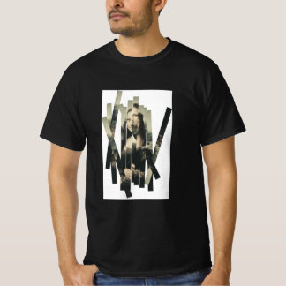 Camiseta Fragmentada de Retrato – Estética Abstrat