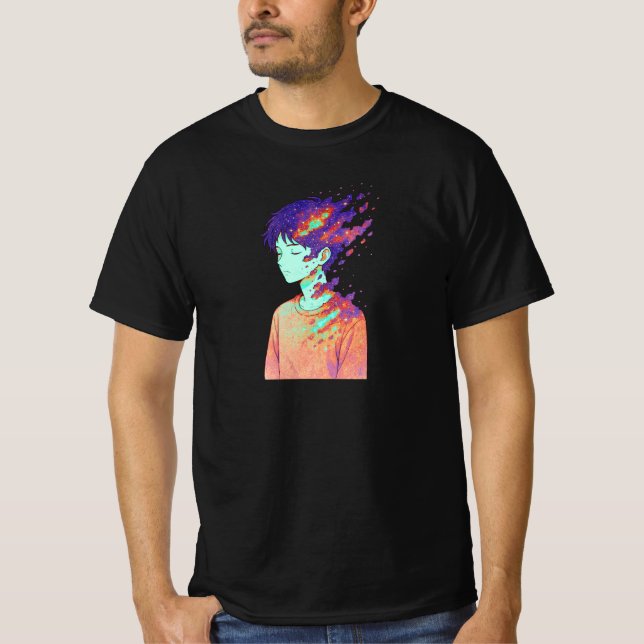 Camiseta Fragmented Cosmos • Pieces of My Identity Drifting (Frente)
