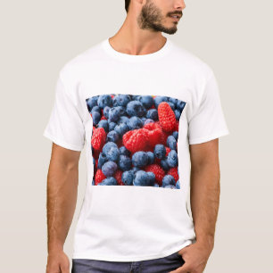 Camiseta Framboesas e amoras-vivas
