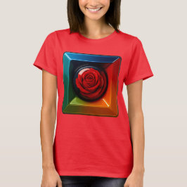 Camiseta Framed Rose Color Pop