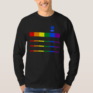 Camiseta França 1998 LGBT Arco-íris Orgulho Futebol Para To
