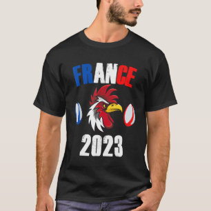 Camiseta França 2023, adepto do Rugby, cokerel mundial