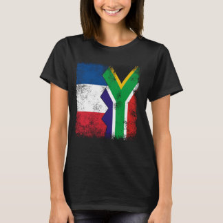 Camiseta França África do Sul Sinaliza Metade da França Sul