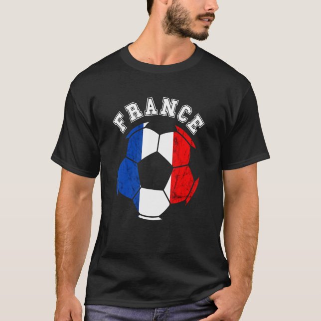 Camiseta França Ball França Equipe de futebol França Bandei (Frente)