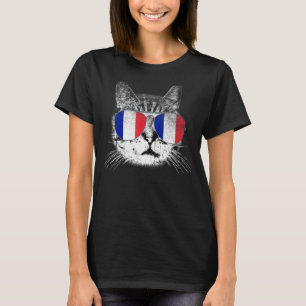Camiseta França Bandeira França País Raízes Gato Primo Fami