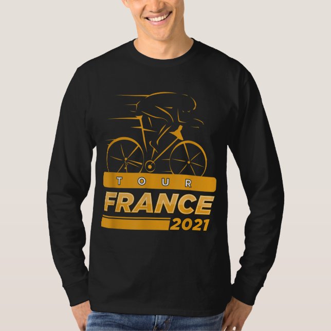 Camiseta França Bicicleta Estrada Francesa Tour Verão Fran (Frente)