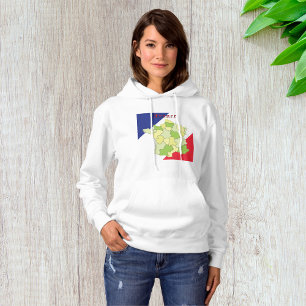 Camiseta França - Cores E Mapa Nacional