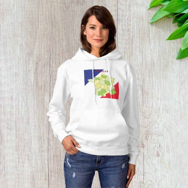 Camiseta França - Cores E Mapa Nacional (Criador carregado)