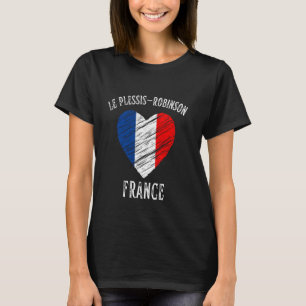 Camiseta França Flag Heart Le Plessis Robinson City