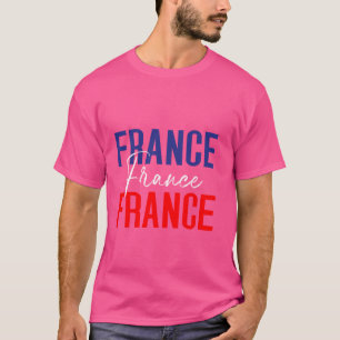 Camiseta França Flag Heartbeat para Franceses Homens Mulher