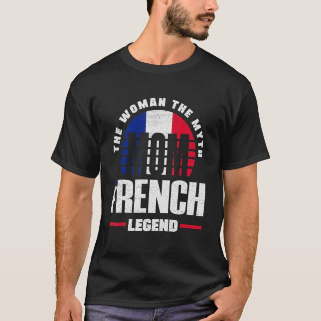 Camiseta França França França Bandeira Mãe (Frente)