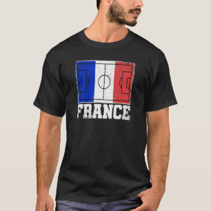 Camiseta França Futebol Campo Campo Bandeira Orgulho Francê