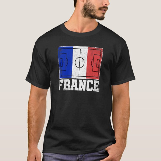 Camiseta França Futebol Campo Campo Bandeira Orgulho Francê (Frente)