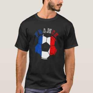 Camiseta França Futebol Team Futebol Ball França Socce Fran