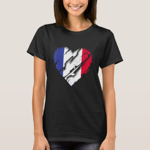 Camiseta França Heart French Flag Pride French