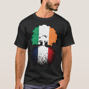 Camiseta França Irlanda Francês, Árvore Rota Bandeira