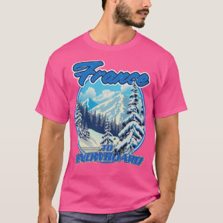 Camiseta França Para Snowboard