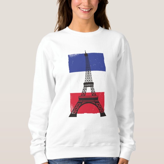 Camiseta França Paris Bandeira francesa (Frente)