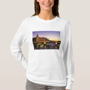 Camiseta França, Paris, River Seine e Conciergerie em