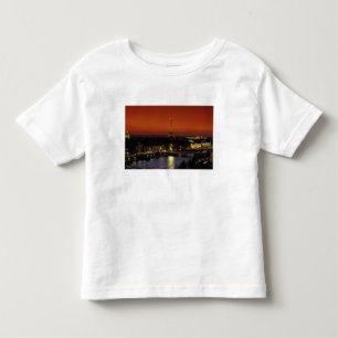 Camiseta França, Paris Vista do pôr do sol da Torre Eiffel