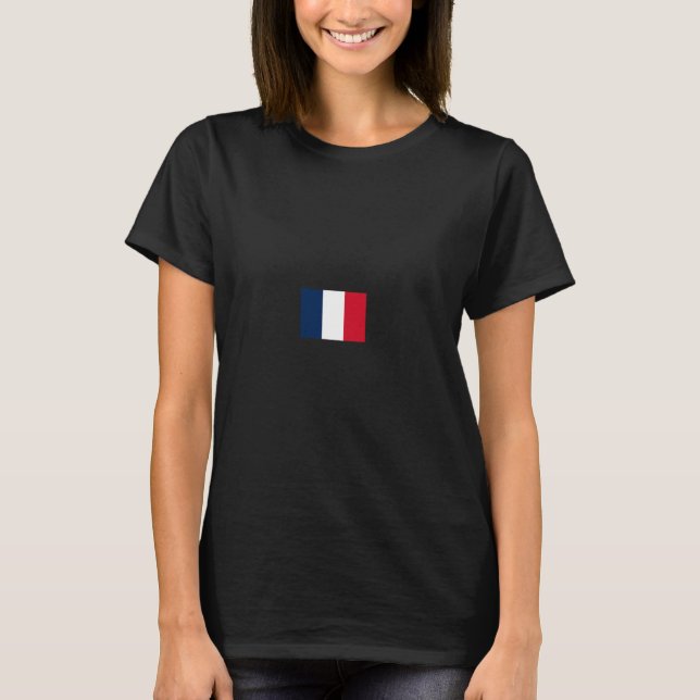 Camiseta França Presente Bandeira Francesa Bandeira Eiffel  (Frente)