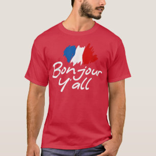 Camiseta França Roots French Lover Bonjour Y'All