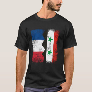 Camiseta França Síria Sinaliza Metade das Raízes Francesas
