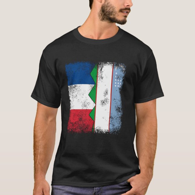 Camiseta França Usbequistão Sinaliza Metade do Usbequistão (Frente)