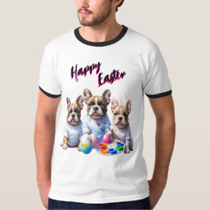 Camiseta Française Bulldogue Páscoa feliz French Bulldog
