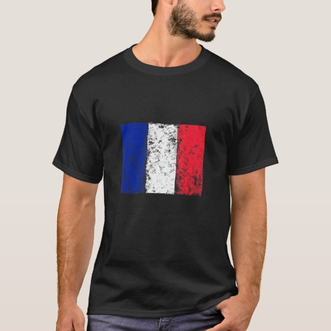 Camiseta France Flag Football Fan  Sports Hoodie Flag Fan (Frente)