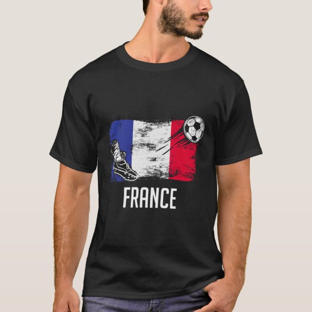 Camiseta France Flag Jersey French Soccer Team French  (Frente)