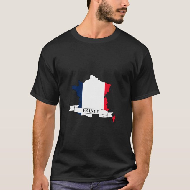 Camiseta France flag map (Frente)