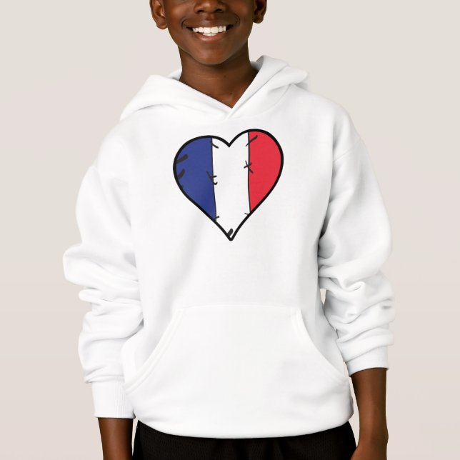 Camiseta France Heart French Flag (Frente)