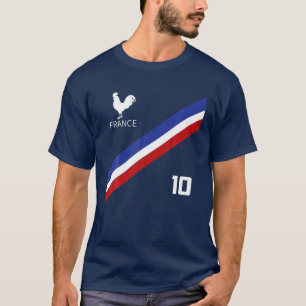 Camiseta France Jersey Number Dez Soccer French Futebol Clu