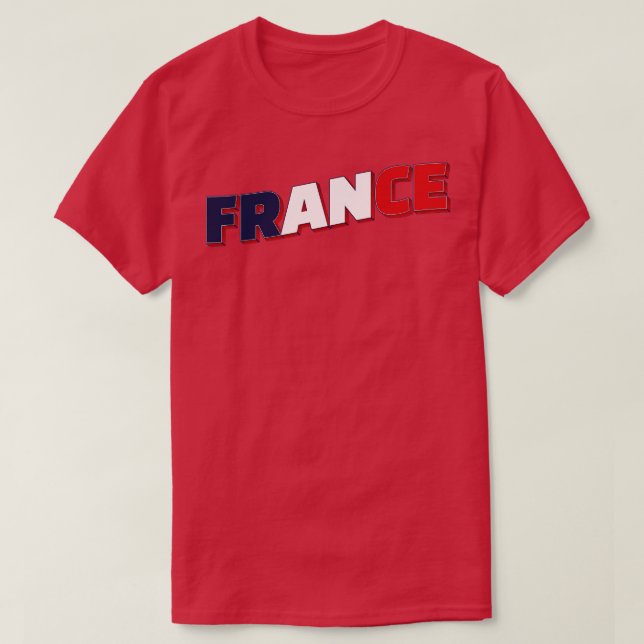 Camiseta France Vintage estilo retro souvenir 2 (Frente do Design)