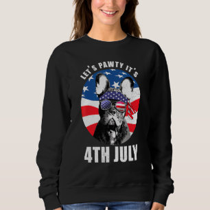 Camiseta Francês 4 De Julho Bulldog Usa Flag Lets